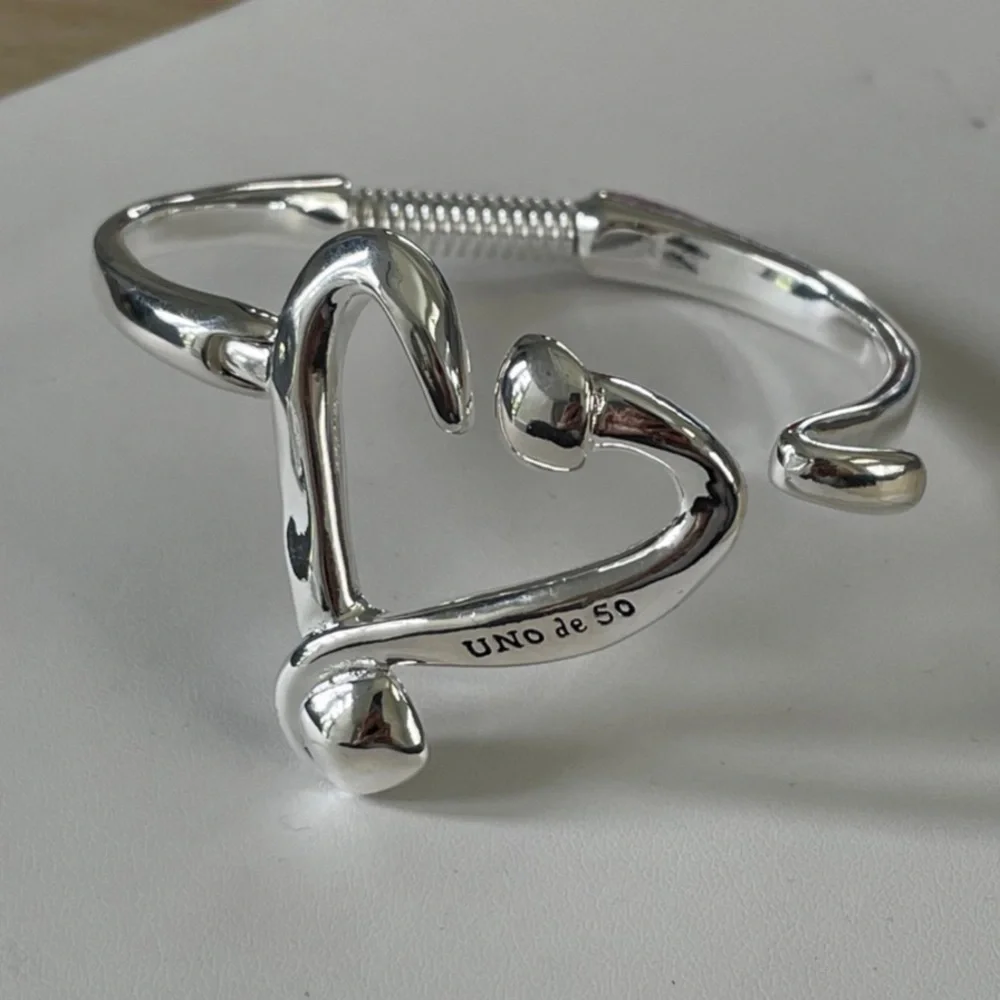 UNO de 50 Bracelet - ONE LOVE - Size M - Silver